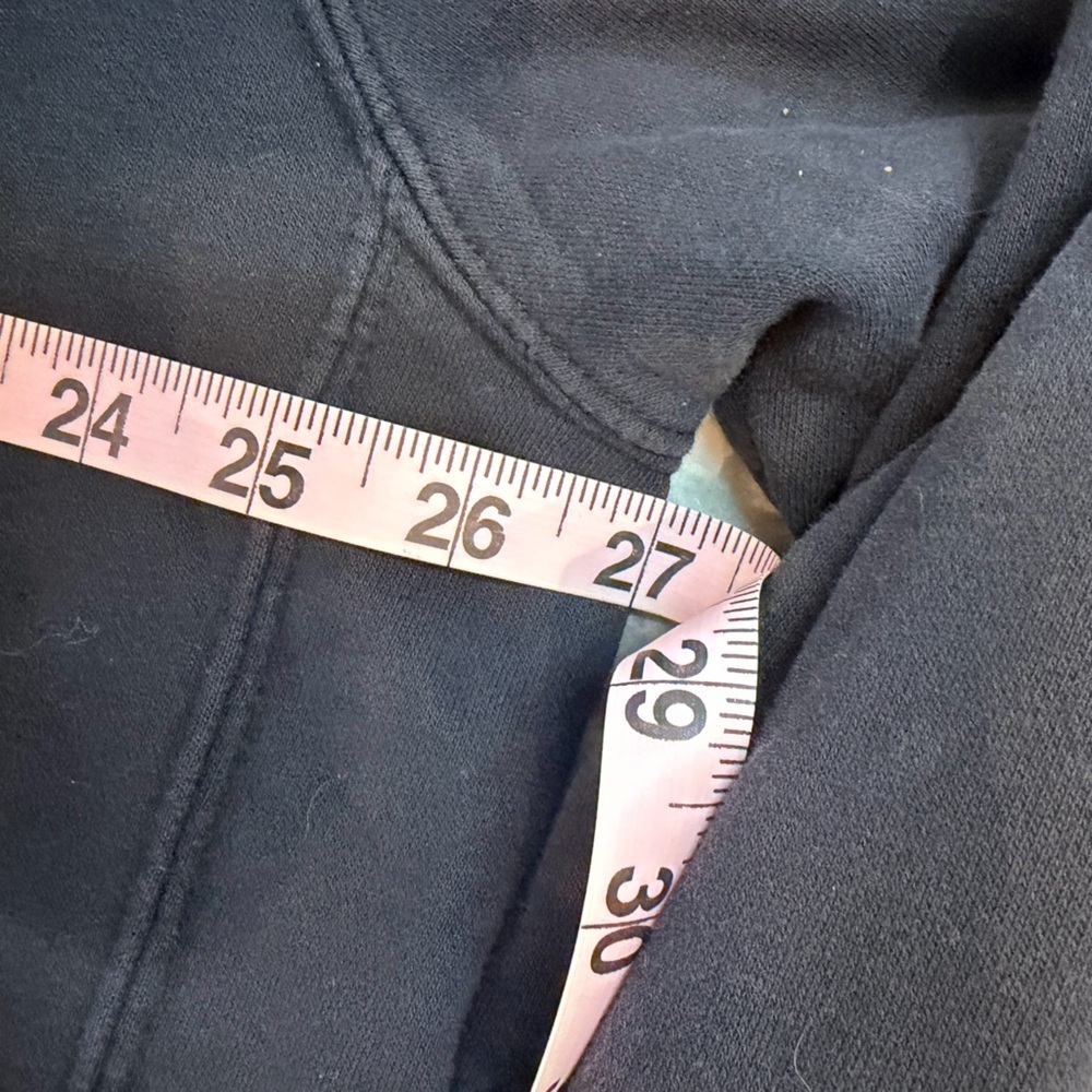 Nike Black Full Zip Hoodie Fleece Lined Swoosh Logo | XL - Picture 7 of 9